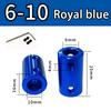 Burgundy/Sky Blue/Royal Blue Aluminum Alloy Colored Coupling Length:25mm Specification:3~10 Full Series Rigid Coupling Set Screw