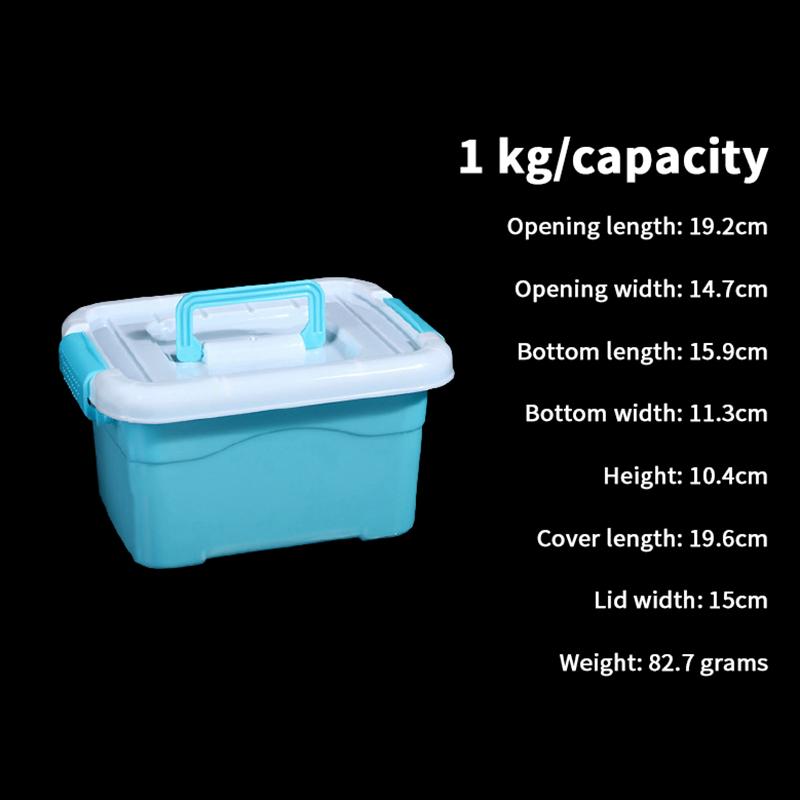 Квадратный пластиковый прозрачный ящик для хранения инструментов, контейнер для ювелирных изделий и бисера, ящик для аксессуаров для электроинструментов, органайзер для мелочей