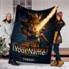 Custom Name Total War Warhammer Theme Printed Blanket - Perfect for Couch, Bed, Travel & Outdoor Use | Machine Washable, Cozy & Durable.