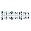 30 Piece Halloween Almond-Shaped Wearable Nails With 3D Black & White Ghost Nail Art Tips