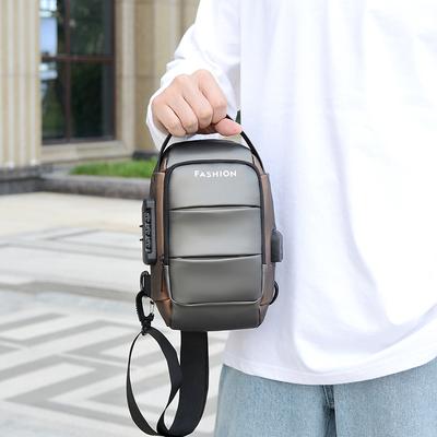 Herren Brusttasche Große Kapazität Reise Umhängetasche Sport Crossbody Tasche