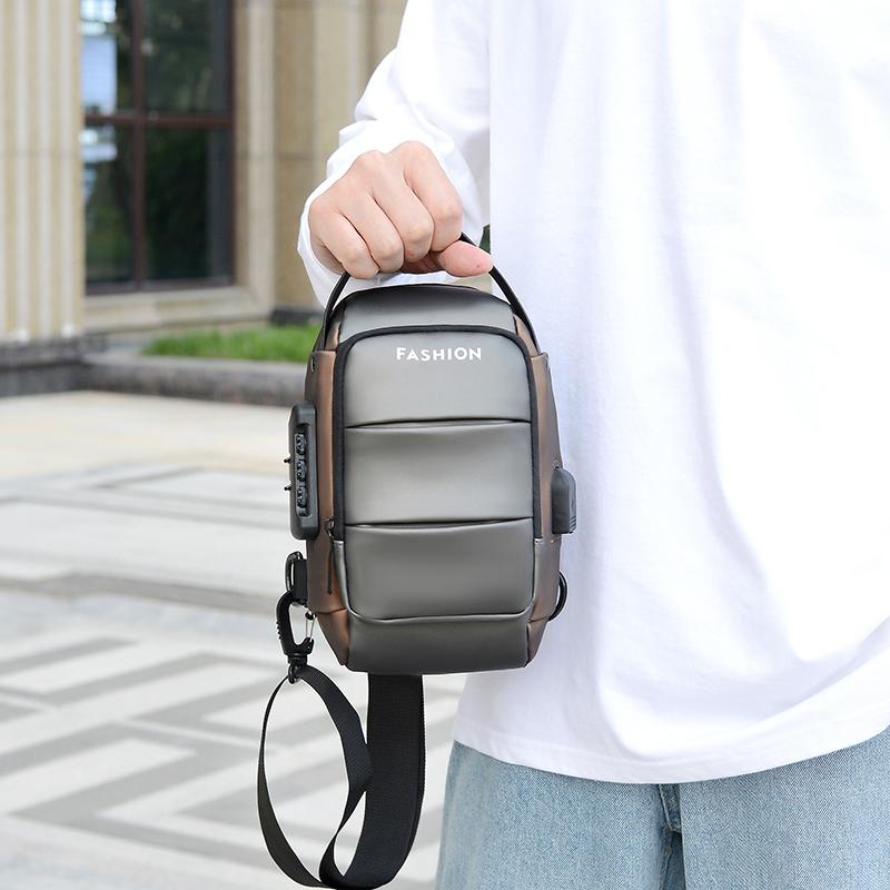 

Men s Chest Bag Large Capacity Travel Shoulder Bag Sports Crossbody Bag золотий/синій