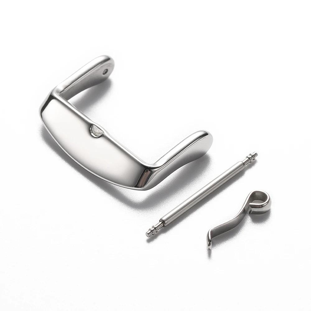 16mm 18mm 20mm 22mm Watchbands Metal Buckle Stainless Steel Pin Clasp Watch Accessories for Leather Band Strap Watch Buckle