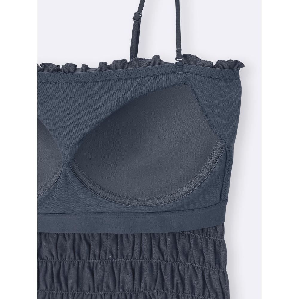 GU by Uniqlo Bra Feel Cropped Shirring Tube  Flower 