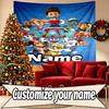 Custom Name Personalized PAW Patrol Print Tapestry, Wall Art Decor, Bedroom, Dorm, Apartment, LivingRoom, Party Backdrop, Gift for Birthday