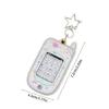 Star Shape Keyring Magnetic Photo Card Holder for Kids Student Unique Keyring