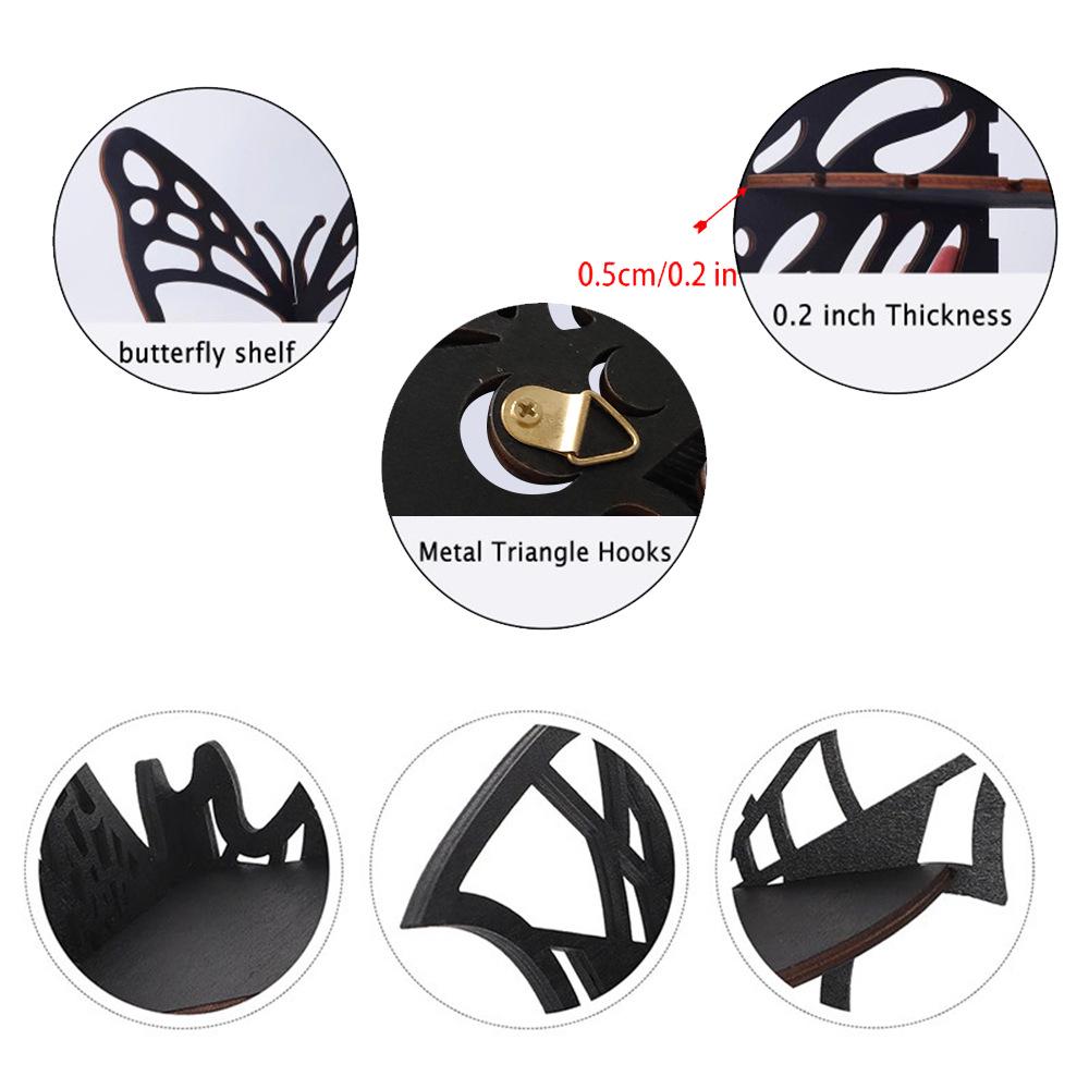 In-Stock American-Style Wooden Wall Shelf: Living Room & Bedroom Decorative Storage Bracket