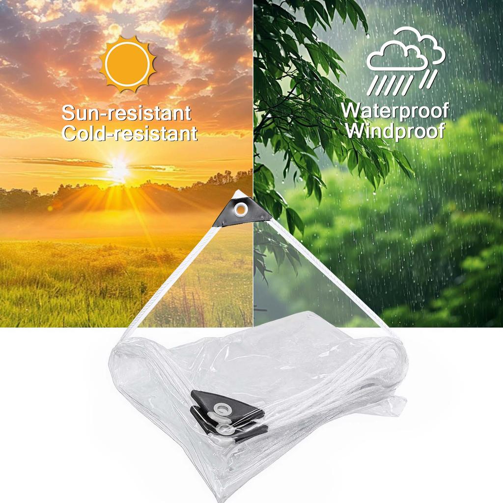 Prelată PVC Transparentă 250 g/m², Prelată PVC Transparentă Impermeabilă Rezistentă