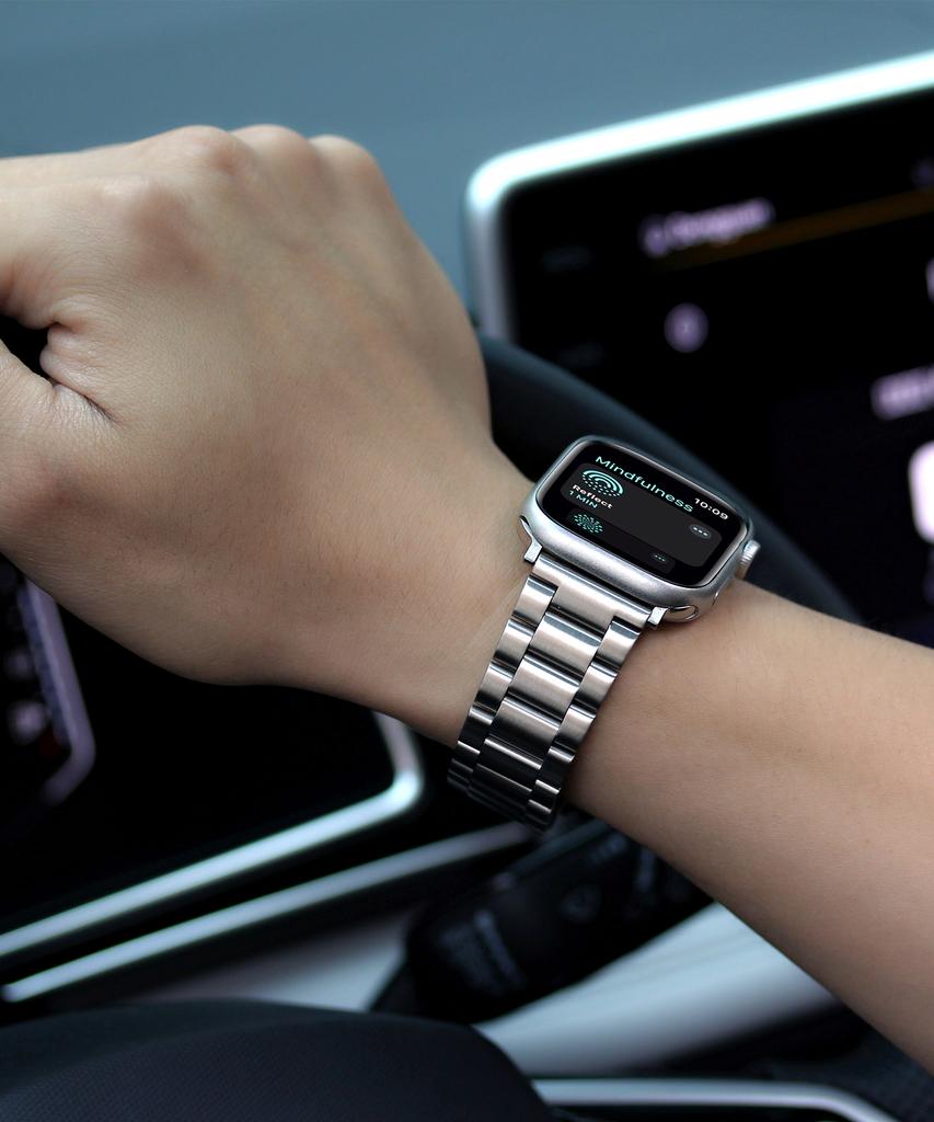 Seinteuseukoteuleondeon [Apple/Galaxy] Smartwatch Premium Metallarmband (Wähle 1 von 2) / Str-M01M