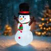 5.25FT Inflatable Snowman Top Hat Scarf Toy Xmas Yard Decoration Festive Gift LED Lit Christmas Supplies Home Decor Ornament