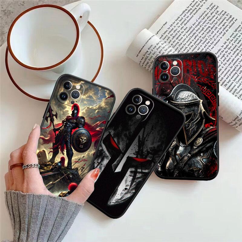 Spartan Warrior Shell Phone Case for Samsung Galaxy S20 S21 S22 Ultra FE Plus A21S A22 A24 A25 A26 A30 A30S A31