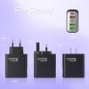 200W Multi-Port Charger with QC3.0 & PD Fast Charging, 3 USB + 2 PD Ports, EU/UK Plug, 5V/4A