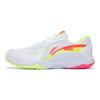 Li Ning Série Badminton Thunder Lite Sans Coutures Lettre Résistant à l'Usure Tige Basse Chaussures de Badminton Unisexe sneaker Standard-Blanc AYTS020-5