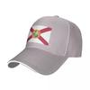 Gorra de Béisbol con Bandera del Estado de Florida Sombrero de Diseñador Sombrero para Fiesta de Espuma Gorra de Pesca Protector Solar Para Mujeres Unisex