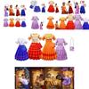 Abito da Principessa Mirabel di Encanto per Bambine per Feste in Costume e Cosplay Dettaglio Floreale