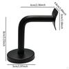 6 Pieces Stainless Steel Handrail Brackets Hand Rail Bracket Heavy Duty Strong Stair Support for