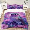 3pc Hummingbird Flowers Cover Set - 1 Quilt Cover + 2 Pillowcases, All Seasons Bedroom Setting, Perfect for Home018