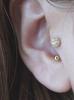 Minimal Piercing 14K Cubic Ball Curve Piercing, Tragus Piercing