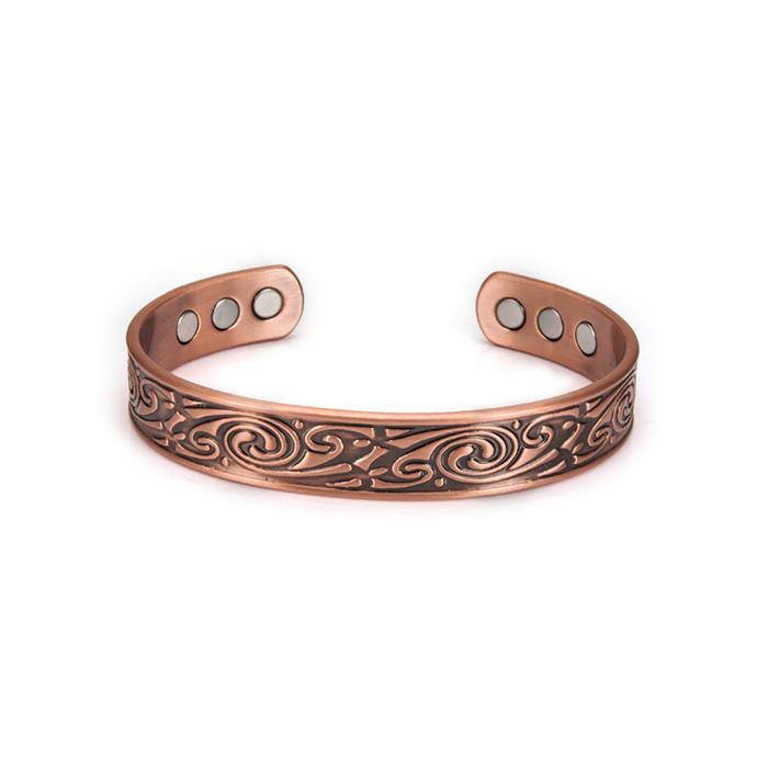 Wikinger Rein-Kupfer Armbänder Herren Verstellbares Armreif Energie Magnetische Armbänder Vorteile Armband Hart Gesundheit Mann Schmuck Knoten Metall