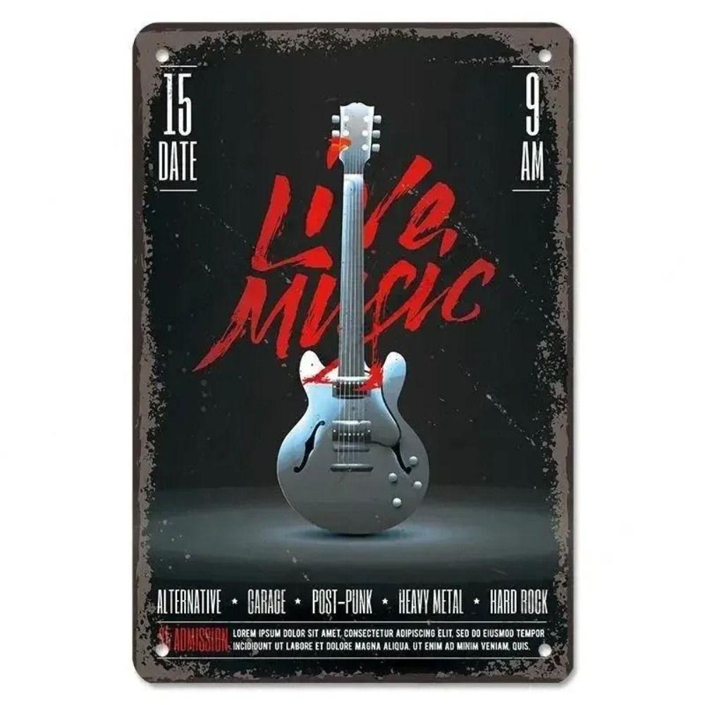 "Let The Music Be Your Master" Music Theme Metal Panel Wall Decor