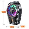 Mobile Phone Radiator with RGB Light Phone Gaming Radiator 3 Speed Adjustable Snap-On Cooling Fan for Outdoor Vlog Mobile Gaming