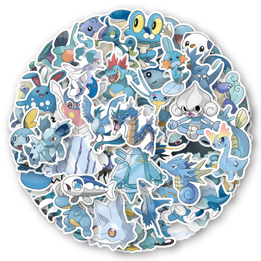 10 30 60Pcs Blue Cute Anime Stickers Decal Diy Suitcase Laptop Scrapbook Phone Guitar Graffiti Cartoon Sticker Kids Toy