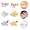 Gaibei 3D Butterfly and Spider Ear Bone Stud Jewelry