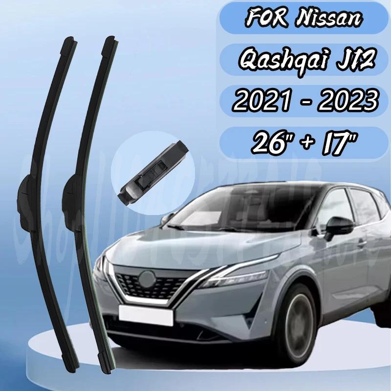 

Wiper Blades Set For Nissan Qashqai J12 2026 2026 2026 Windshield Windscreen Window Brushes Accessories 26 +17