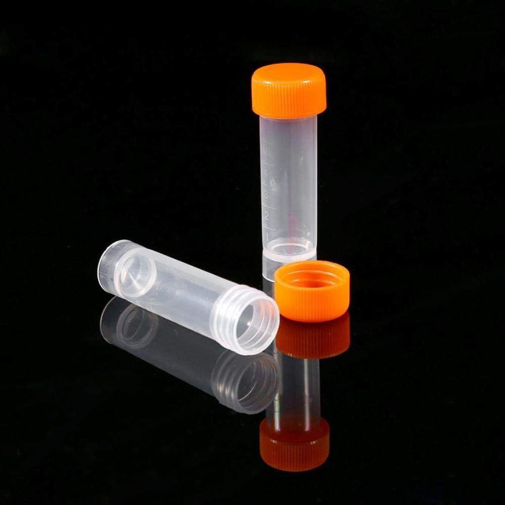 5ML Plastic Test Tubes Graduated Marks  Widely Application   for Laboratory 5ML Diameter
