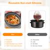 Silicone Slow Cooker Liner for 7-8QT Pot Reusable Slow Cooker Silicone Insert with Handle Leakproof Slow Cooker Liner Insert