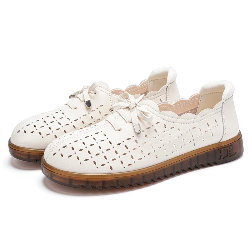 Damskie mokasyny skórzane buty płaskie do jazdy codzienne buty do chodzenia minimalistyczne letnie buty ciążowe dla dziewczyny plus size