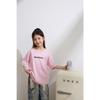 Kids' Pure Cotton Letter Print Loose Short Sleeve T-Shirt