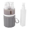 4 in 1 55ml Travel Dispenser Bottle Set TSA Approved Toiletry Bottles Silicone Refillable Pump Bottles Gray