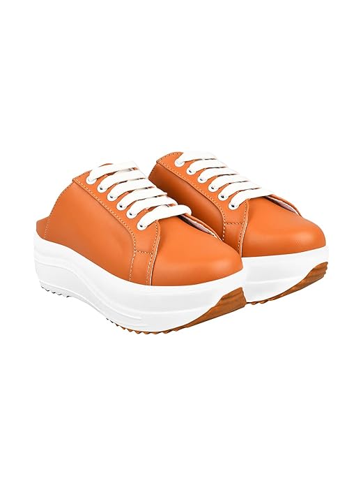 Shoetopia Женские слипоны-кроссовки | Легкие и удобные с амортизирующей стелькой | Стильные кроссовки для женщин EU40 : 23.5CM дубильная кора