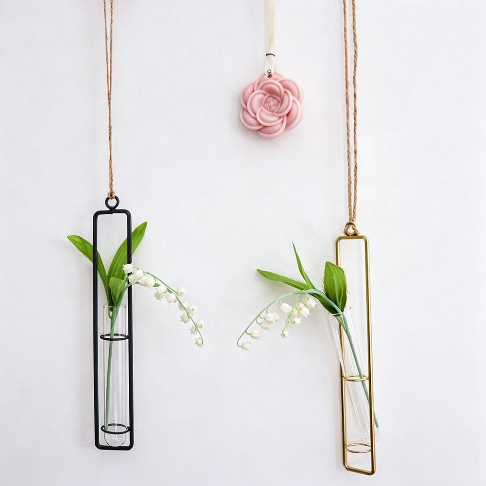 Transparent Test Tube Vases Wall Hanging Glass Vase Hanging Glass Planter Indoor