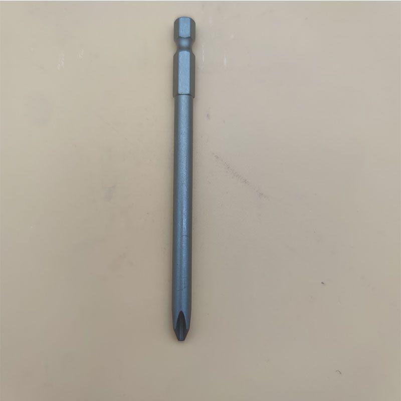 Strong Magnetic S2 Alloy Steel Phillips Screwdriver Bit, 1/4" Single-Head, Extended for Electric/Air Screwdrivers, Model PH012