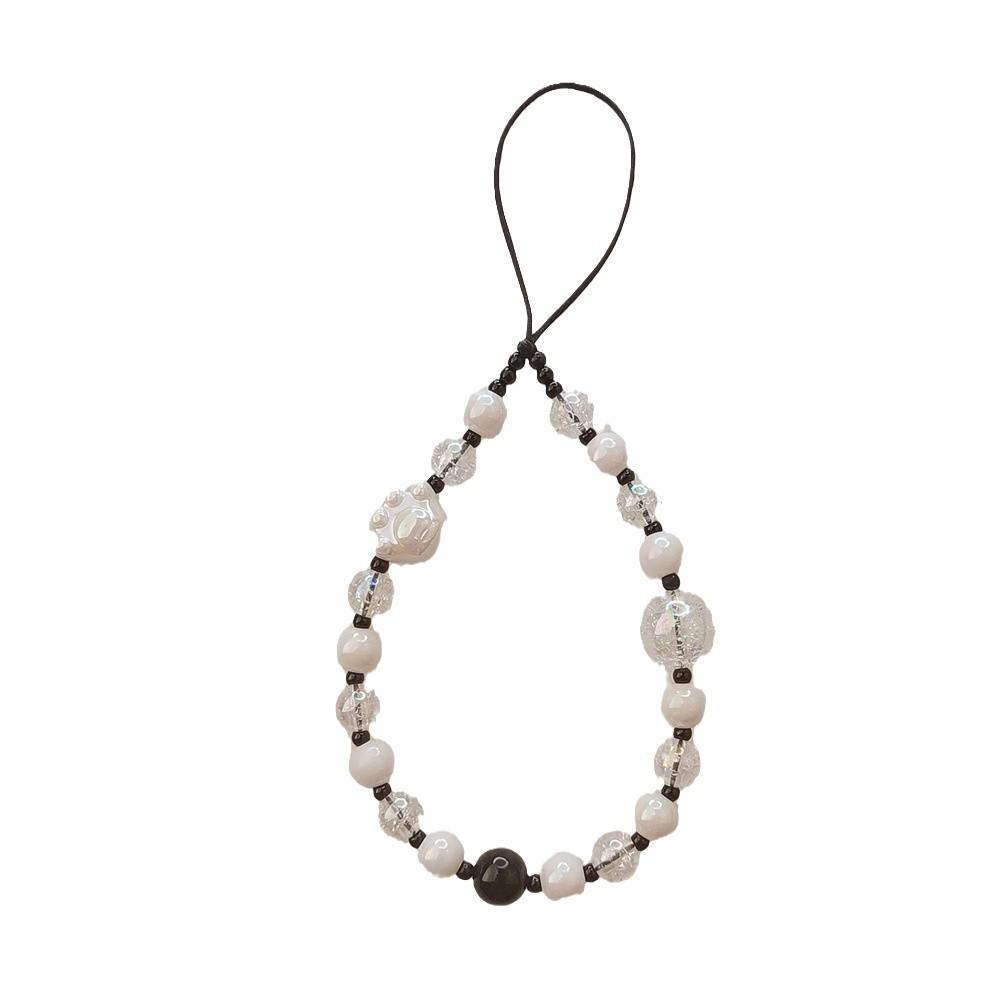 INS style new acrylic beads small fresh and anti-lost hand carry fashion chain short mobile phone chain