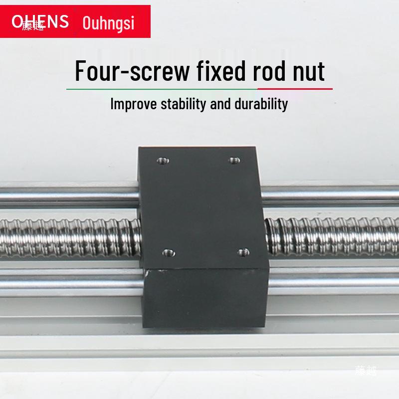 80mm Breite Kugelgewindetrieb Doppel-Linear-Optische Wellen-Übersetzungs-Gleitbahn für 57 Schrittmotor