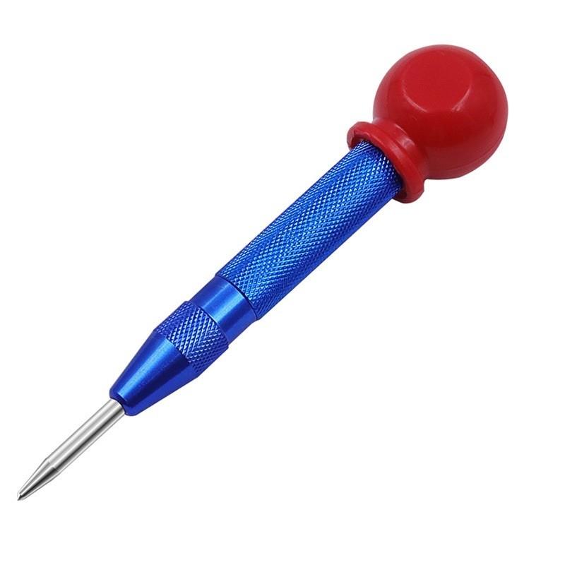 1pcs Automatic Center Punch Spring Loaded Marking Drilling Tool Steel 128mm