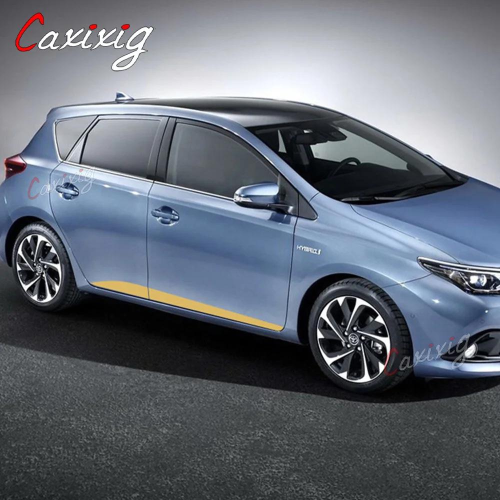 Sport Stripes Both Side Car Door Side Skirt Sticker For-Toyota AURIS 2013-2019 Racing Styling Auto Body Decor Vinyl DIY Decals
