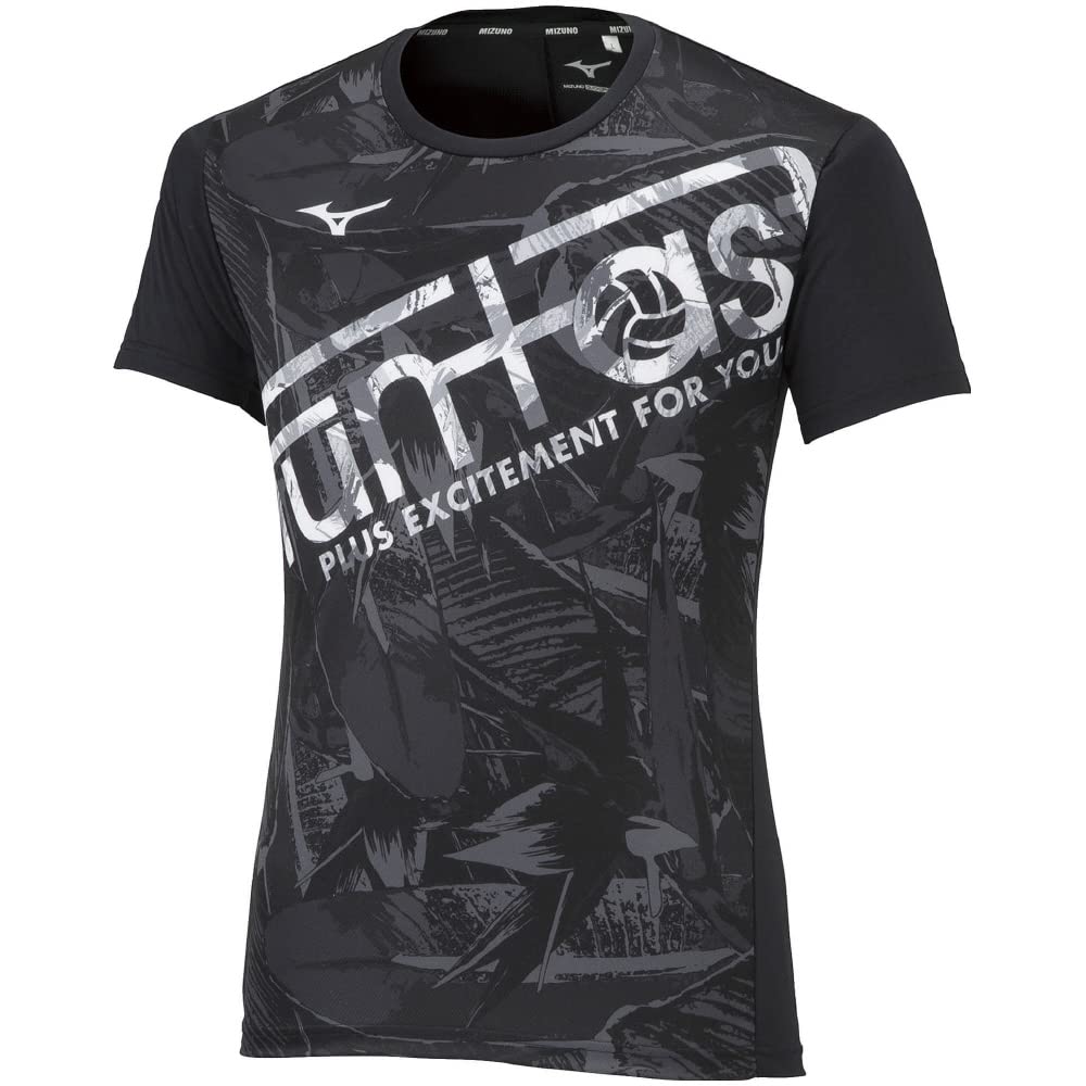 

Mizuno FUNTAST Volleyball Practice Short Easy to Move Black x Size S Shirt, Sleeve, Moisture-Wicking, Quick-Drying, in, V2MA2103, White,