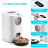 4.5L Automatic Pet Food Feeder For Dog Cat Food Container Stainless Steel Bowl Smart Dispenser Dogs Feeder Product Supplies