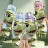 1PC Cute Dinosaur Figure 750ml Color Plastic Sports Water Bottle Leakproof Flip Straw Lid Suitable for Sports Office Home Use