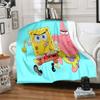 CartoonS-Spongebob Morbido Peluche Divano Letto Coperta da Lancio Cartoon Coperte da Picnic Moderna Coperta in Flanella Coperta Stampata Regalo