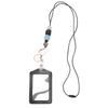 Silicone Retractable Bded Lanyard with Transparent ID Holder Multi Purpose Badge Holder for Students   Worker