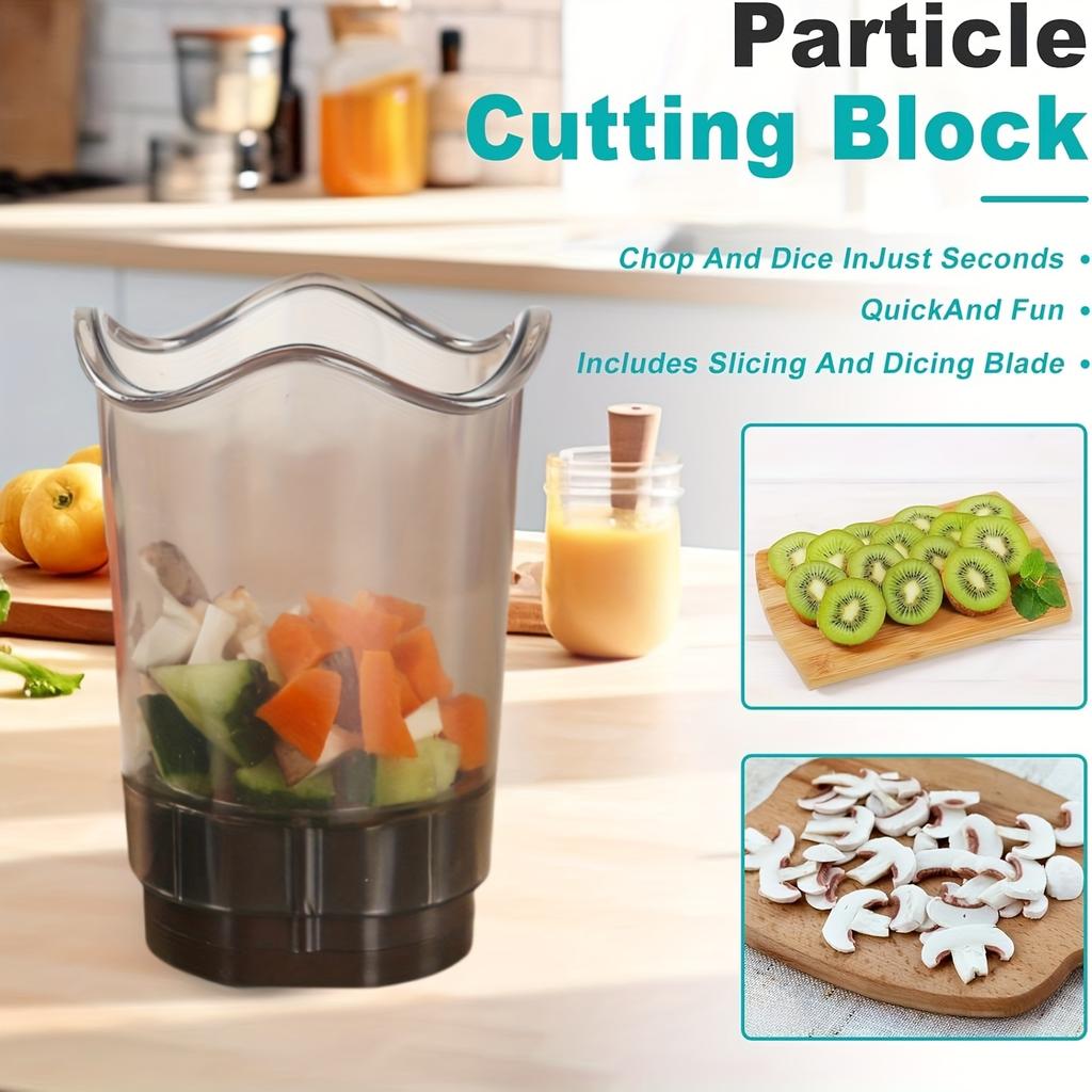 Manual Fruit & Vegetable Slicing Cup with Stainless Steel Blade-Quick Chopping&Slicing Tool, ABS Kitchen Gadget Gadgets for Home
