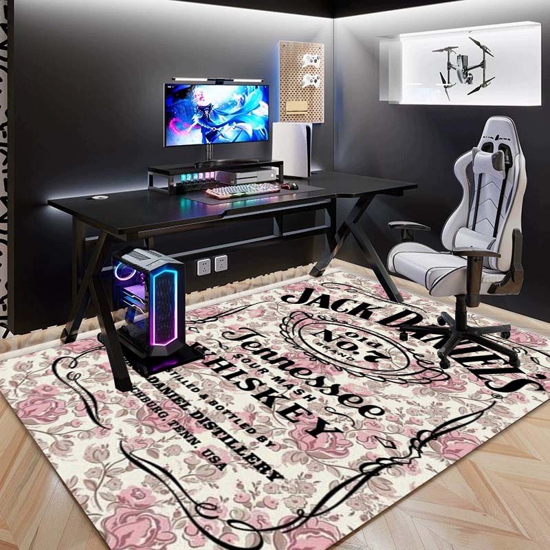 Verkrijgbaar in meerdere maten. J-Jack D-Daniels Bedrukte Yogamat, Woondecoratie, Woonkamer, Slaapkamer, Antislip Mat, Cadeau.