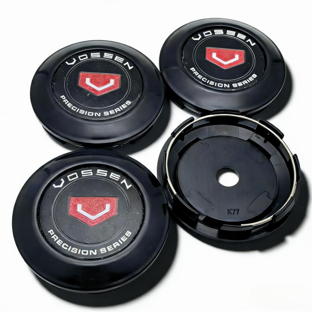 

4pcs 77MM Clips 72MM Vossen Logo Badge Emblem Car Wheel Center Caps Rim Hubcaps Dust Cover Wheels Hub Dustproof Cap Accessories Vossen Badge&4pcs K77 Wheel Caps
