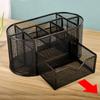 Wholesale Metal Pen Holder Creative Desktop Storage Nine Grid Multi Functional Pen Holder Storage Box Student Stationery Supplies YLE238