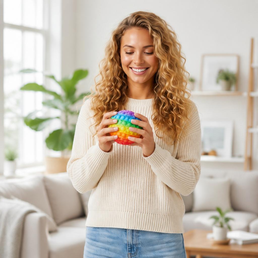 Silicone Balls Set, Sensory Toys for Stress , Calming Toy for Kids and Adults